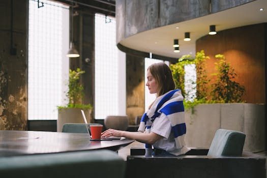 a productive workspace with plants