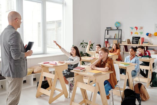 classroom with students