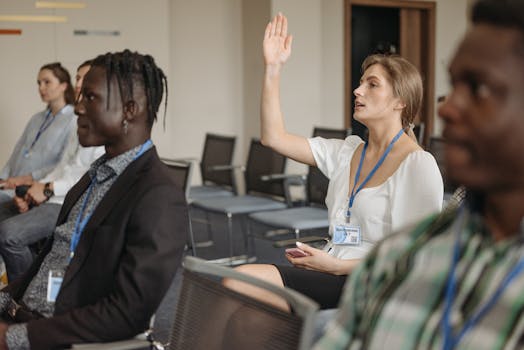 knowledge sharing workshop with diverse participants